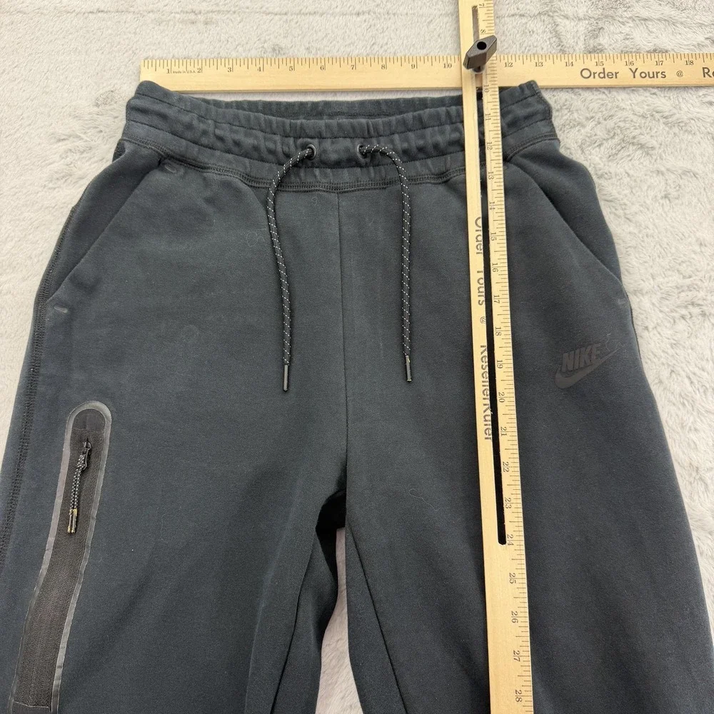 Nike Pants Mens S Black Jogger Tech Fleece Drawstring Zip Pocket CW4292-010